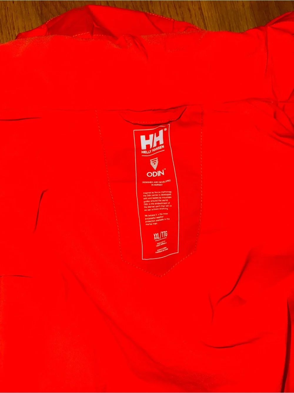 Helly Hansen Orange Full-Zip Hooded Jacket